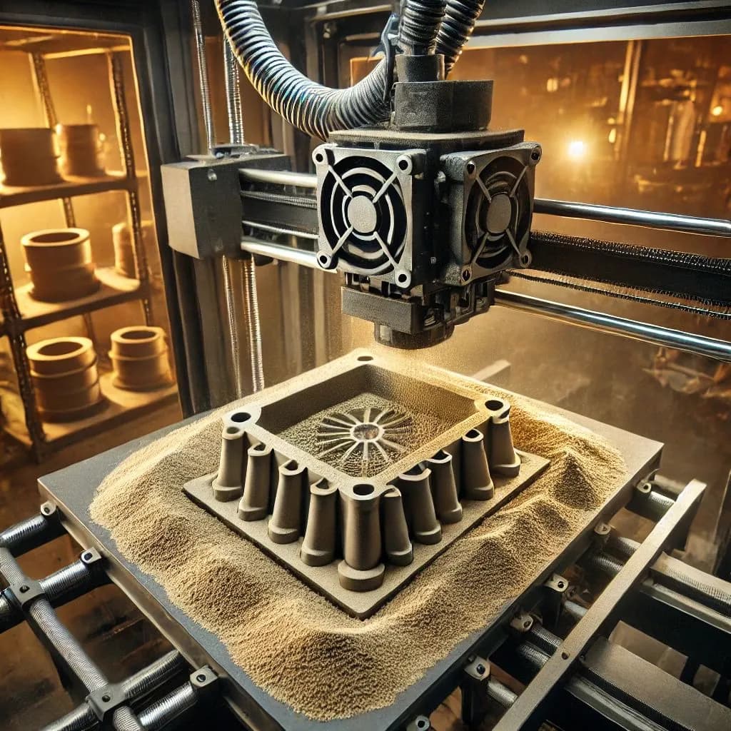 Fundição 3D Passarinho – impressão aditiva de areia e prototipagem