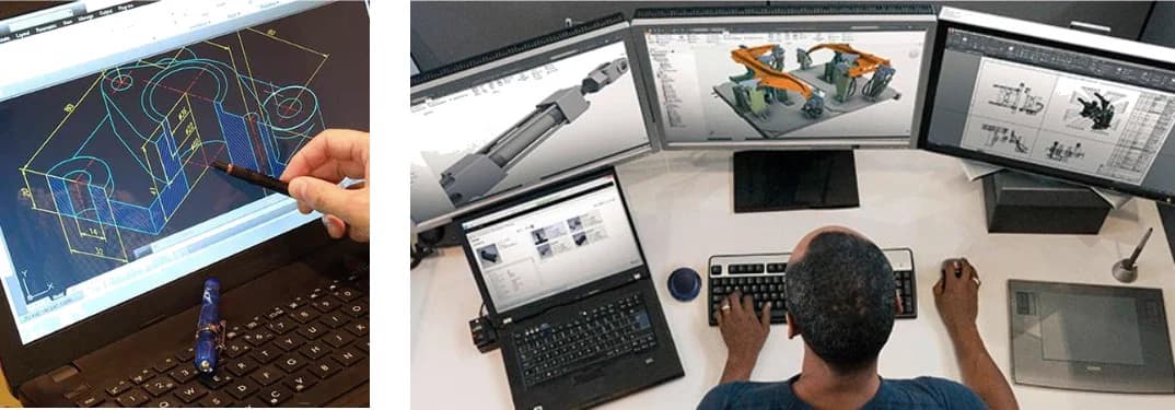 Foto Do primeiro traço à imagem de síntese