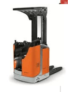 Empilhadores de condutor a bordo e acompanhante