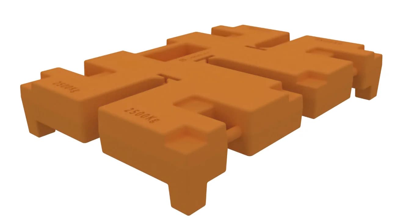 Massa de lastro VGP de 2500 KG