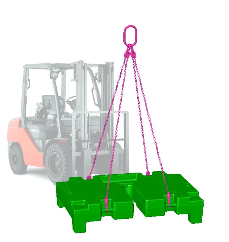 Massa de lastro VGP de 1000 KG