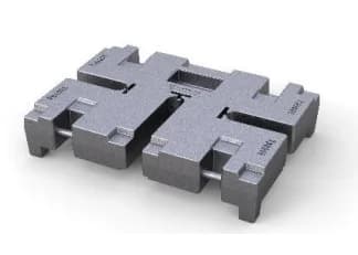 Placa de lastro VGP de 3000 KG RAL9007