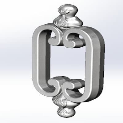 Grade de varanda, guarda-corpo de ferro fundido — ref NW - Thumbnail 3