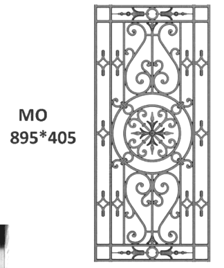 Grade de ferro forjado - Referência MO