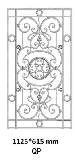 Grelha de porta de ferro fundido — Referência QP - Thumbnail 2