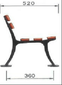 Pé de banco de descanso