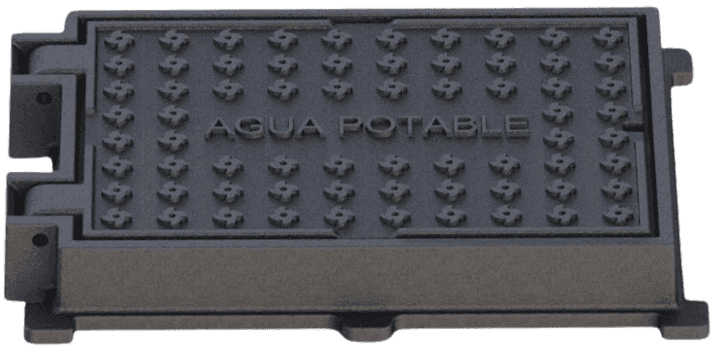 Estrutura e tampa de água potável