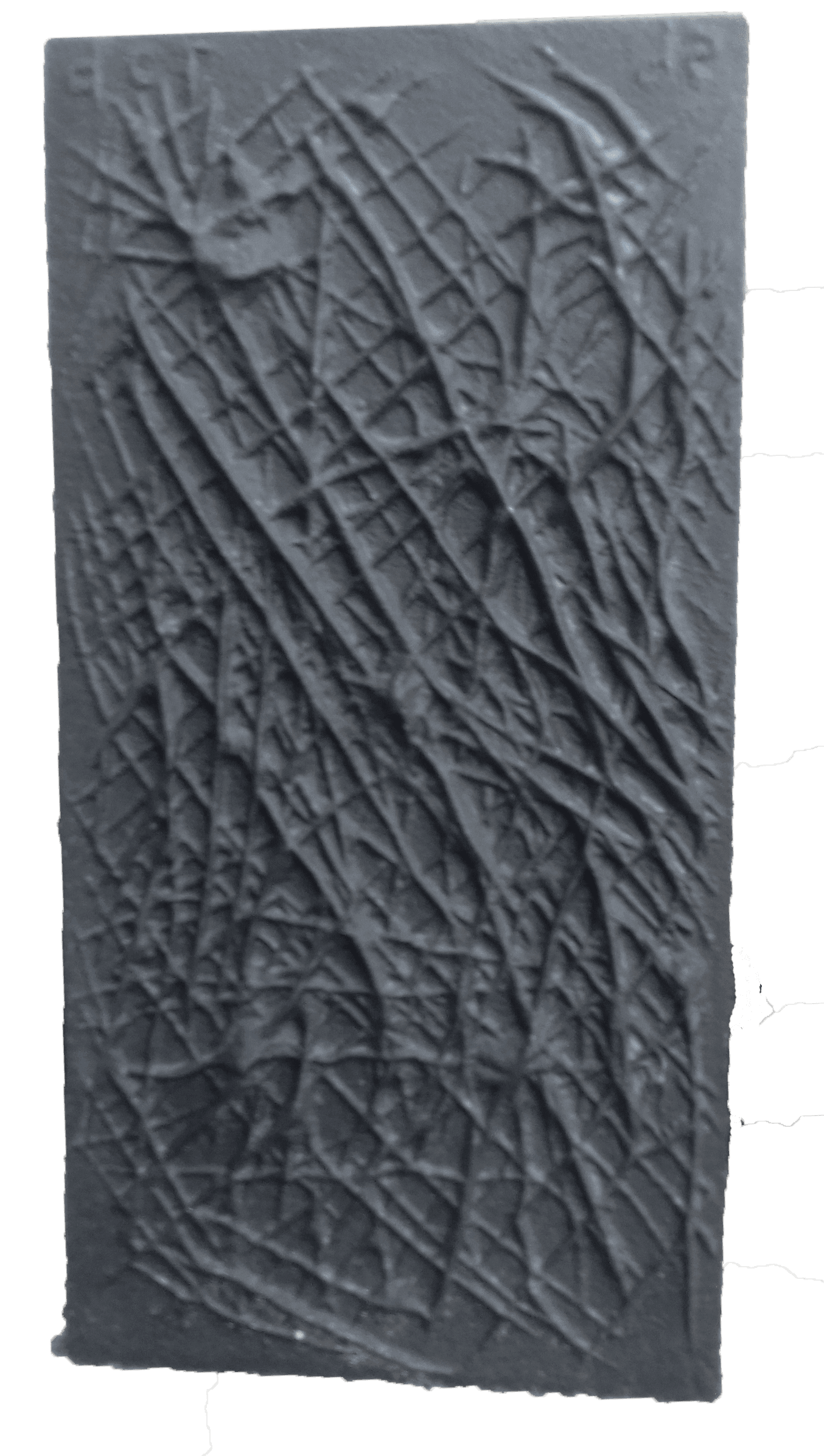 PLACA DE LAREIRA DECORADA EM FERRO FUNDIDO