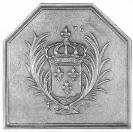 Ecu florido e com palmas 1676 GM