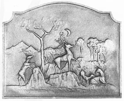 Cervos ao luar com abóbada