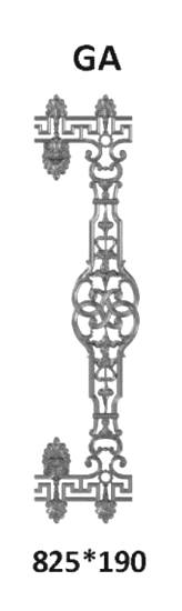 Balustrada, guarda-corpo trabalhada em ferro fundido