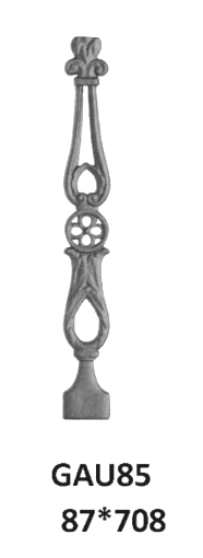 Balustrada, guarda-corpo trabalhada em ferro fundido