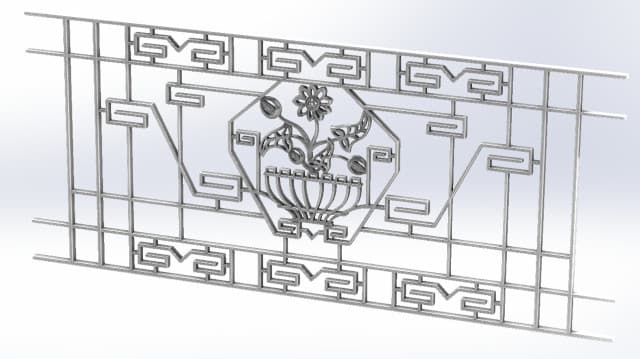 Grade de varanda, guarda-corpo de ferro fundido — ref JO