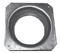 Caixa de alumínio para ventilador quadrado