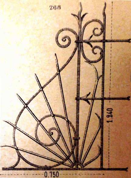 Grade de separação em ferro fundido Loiselet - 3º modelo