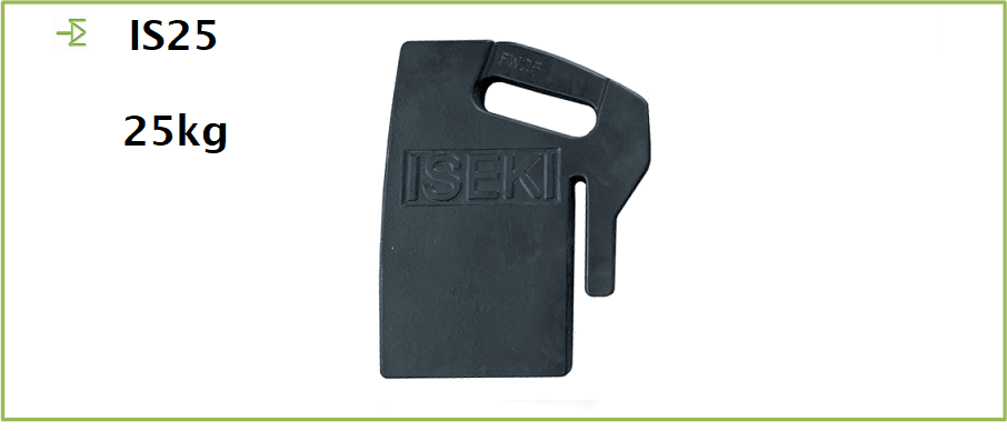 Massa do trator ISEKI 25 kg - IS25
