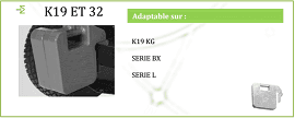 Massa do microtrato Kubota 19 kg - K19