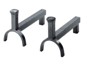 Par de suportes de lareira lexic