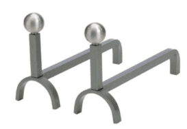 Par de suportes de lareira promessa