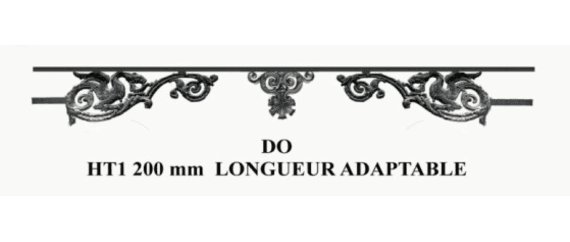 Barra de apoio de janela em ferro fundido — ref DO