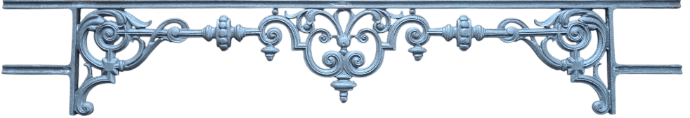 Barra de apoio de janela em ferro fundido — ref FDA